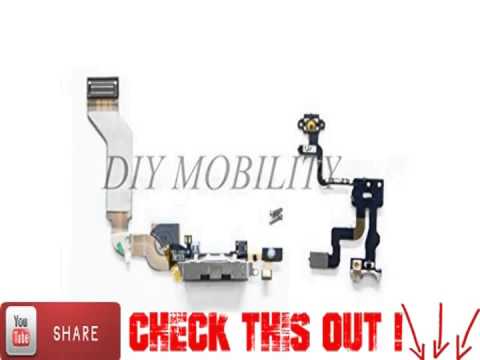 iPhone 4S Replacement Charge Port Dock Flex Cable with Power Button Pr