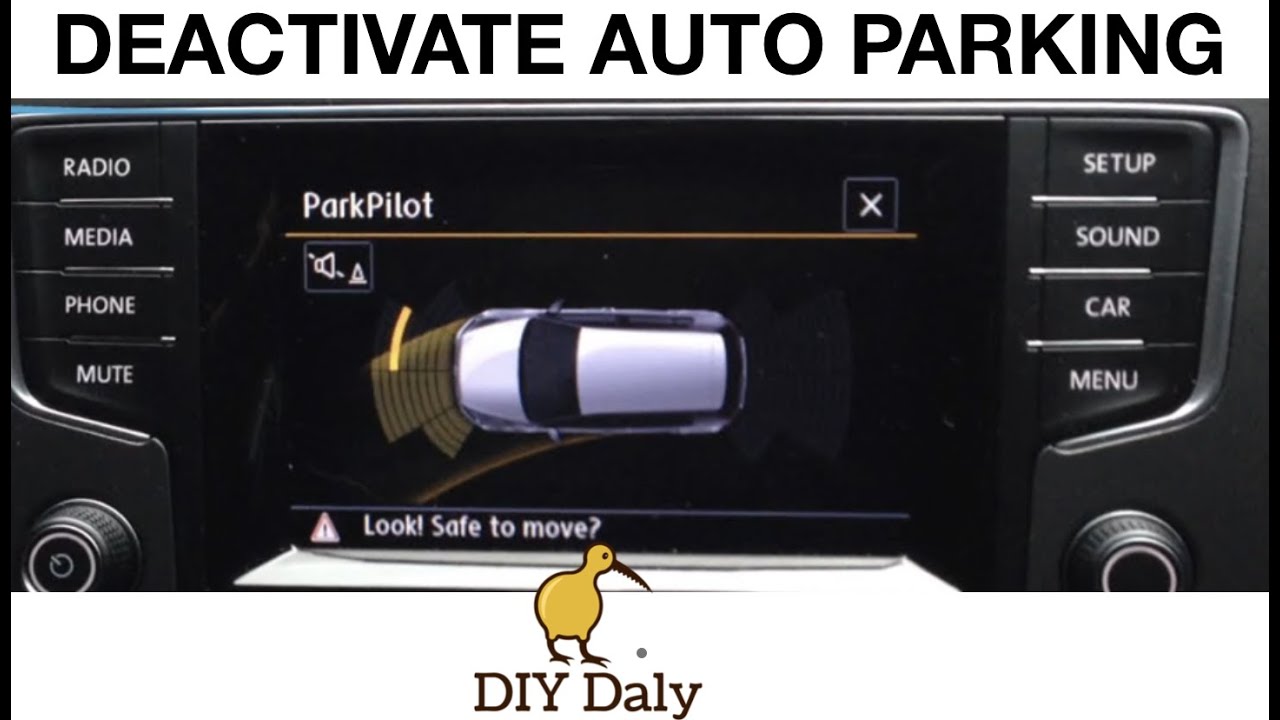 Deactivate Auto Parking Sensors MK7 VW Golf and other models YouTube