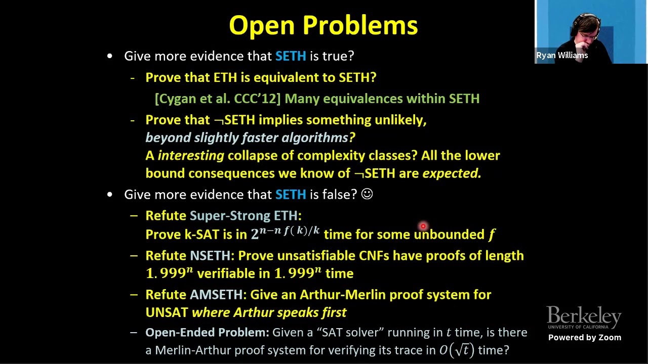 strong exponential time hypothesis