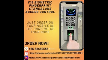 F18 Biometric Fingerprint Standalone Access Control