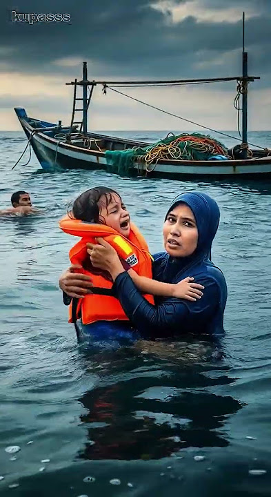 IBU DAN ANAK TEROMBANG-AMBING DI LAUTAN SETELAH KAPAL TENGGELAM!!!!!!!