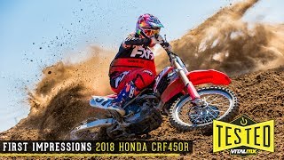 Vital MX First Impressions: 2018 Honda CRF450R screenshot 4