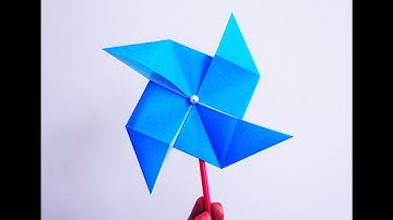 How to make a Paper Windmill that Spins ~DIY~ Origami Pinwheel Tutorial /Steps..