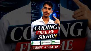 #techtips/ Coding Seekhne ke 3 Best FREE Websites 🔥 #webdeveloper