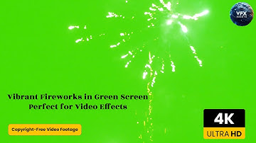 Vibrant Fireworks in Green Screen | Perfect for Video Effects #greenscreen #fireworks #fire