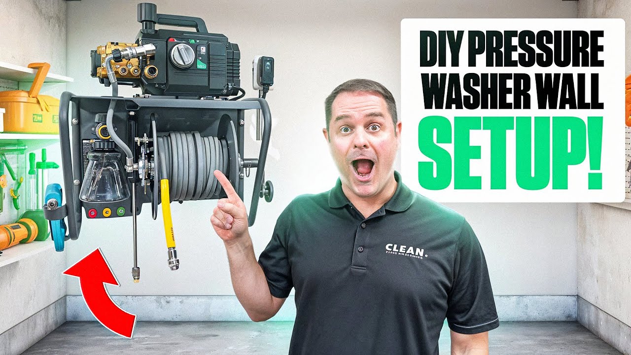 The Ultimate DIY Pressure Washer Wall Mount Setup! Affordable & Easy Install