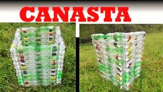 🌳💛 MANUALIDADES con BOTELLAS _ Como Hacer una CANASTA con Botellas Plásticas / basket with bottles