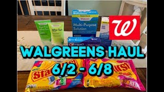 WALGREENS HAUL - SUPER CHEAP CONTACT SOLUTION SUNCARE FREE TOOTHPASTE