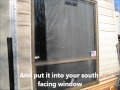 The DIY Passive Solar Window Heater. How to make a passive solar heater.