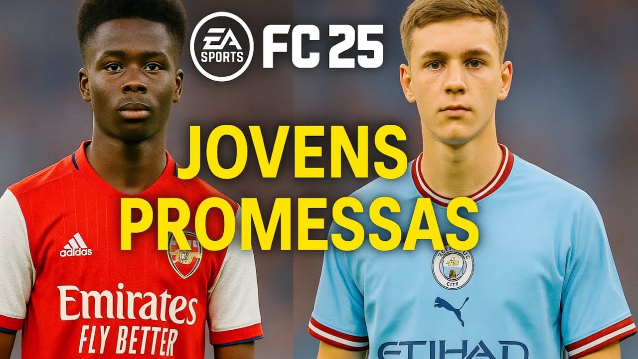 JOVENS PROMESSAS PARA MODO CARREIRA COM FACES REAIS EA FC 25 - YouTube