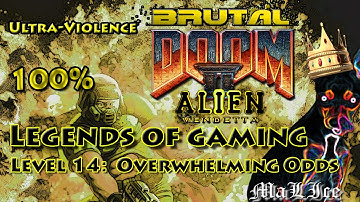 Brutal Doom Alien Vendetta - Level 14: Overwhelming Odds