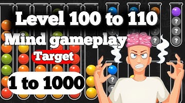 Ball Sort Mind gameplay Level 100 to 110 | #trending #viral #viralgameplay #trendingvideo