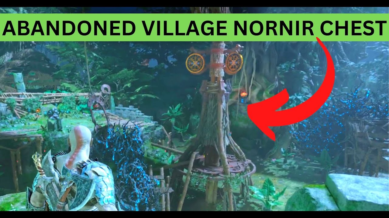 Abandoned Village Nornir Chest Find A Way To Cross The Broken Bridge God of War Ragnarok