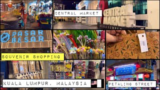 Malaysia Vlog 🇲🇾 Kuala Lumpur Souvenir Shopping 🛒 Central Market & Jalan Petaling Street 🛍️#vlog