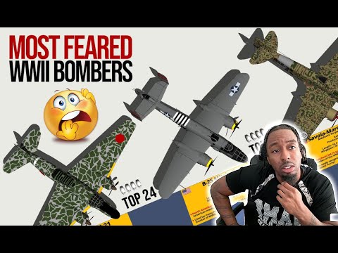 Most Feared Bombers of WWII Type & Size Comparison 3D | Reaction