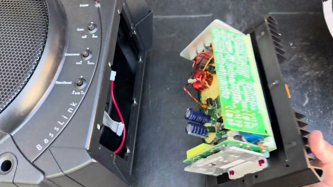 Infinity Basslink Repair subwoofer replacement blown woofer repair