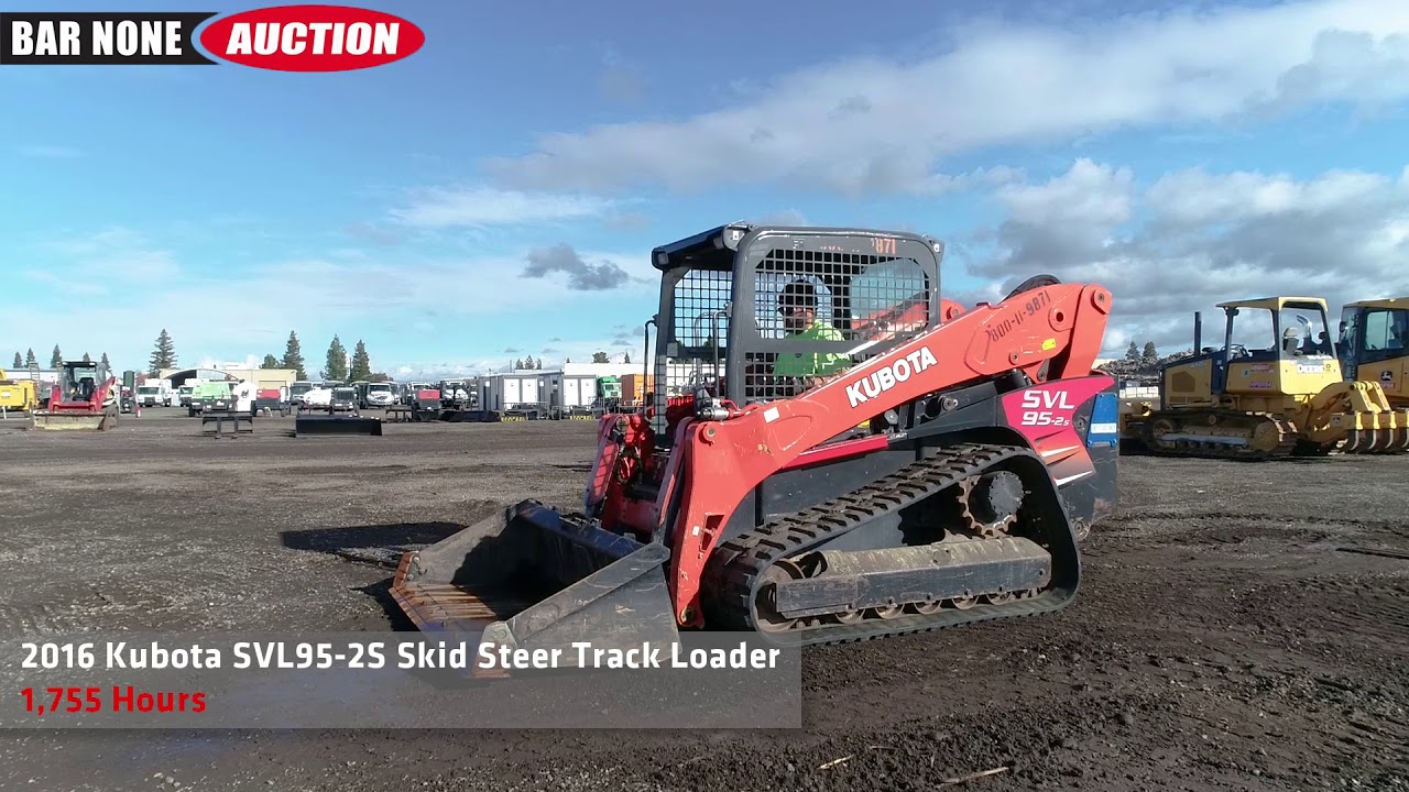 2016 Kubota SVL95-2S Skid Steer Track Loader - YouTube