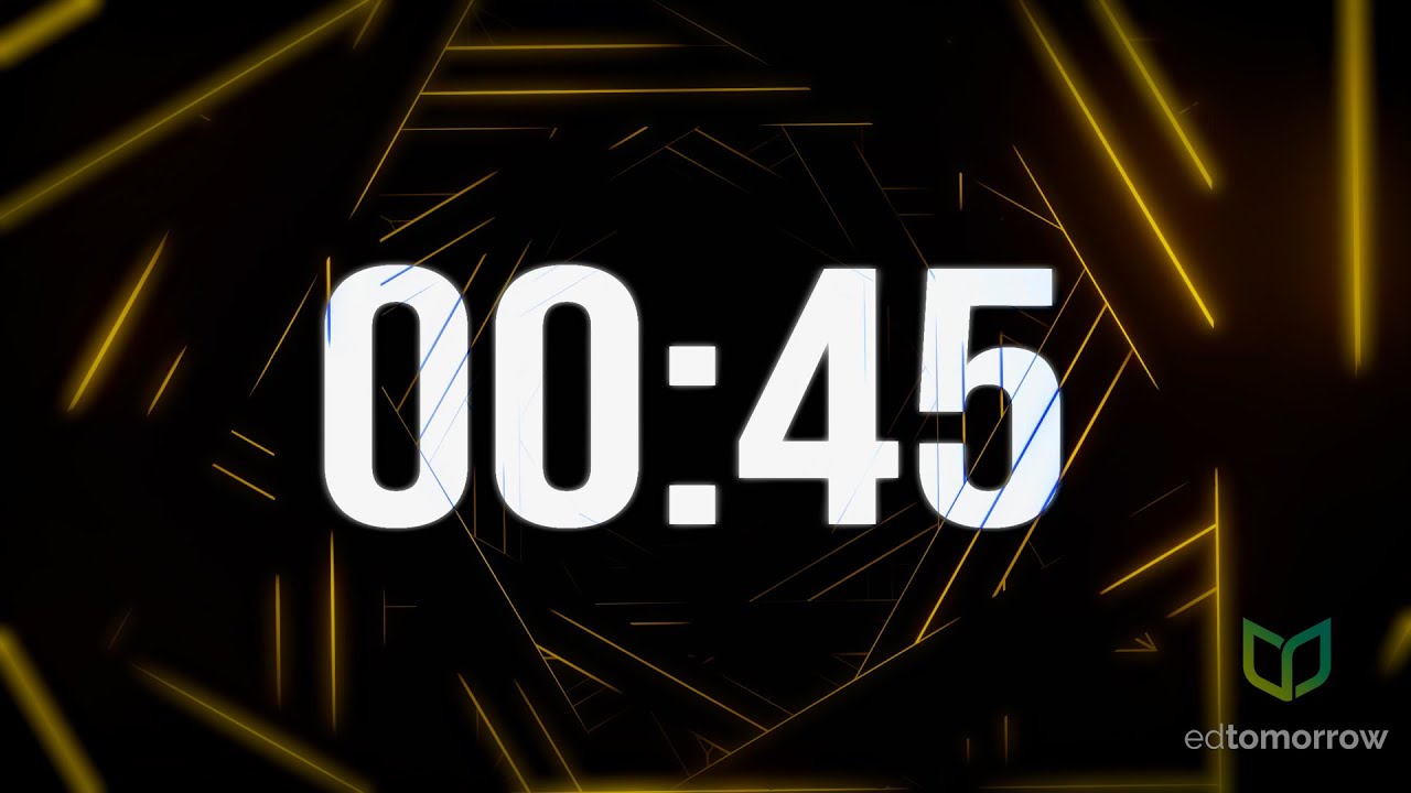 45 SECOND COUNTDOWN TIMER - YouTube