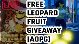 Aopg Free Leopard Fruit Giveaway A One Piece Game Roblox
