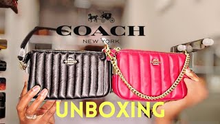 🎀Coach X Jennifer Lopez Nolita 19 With Linear Quilting+strap extender