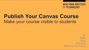 Publish your Canvas course