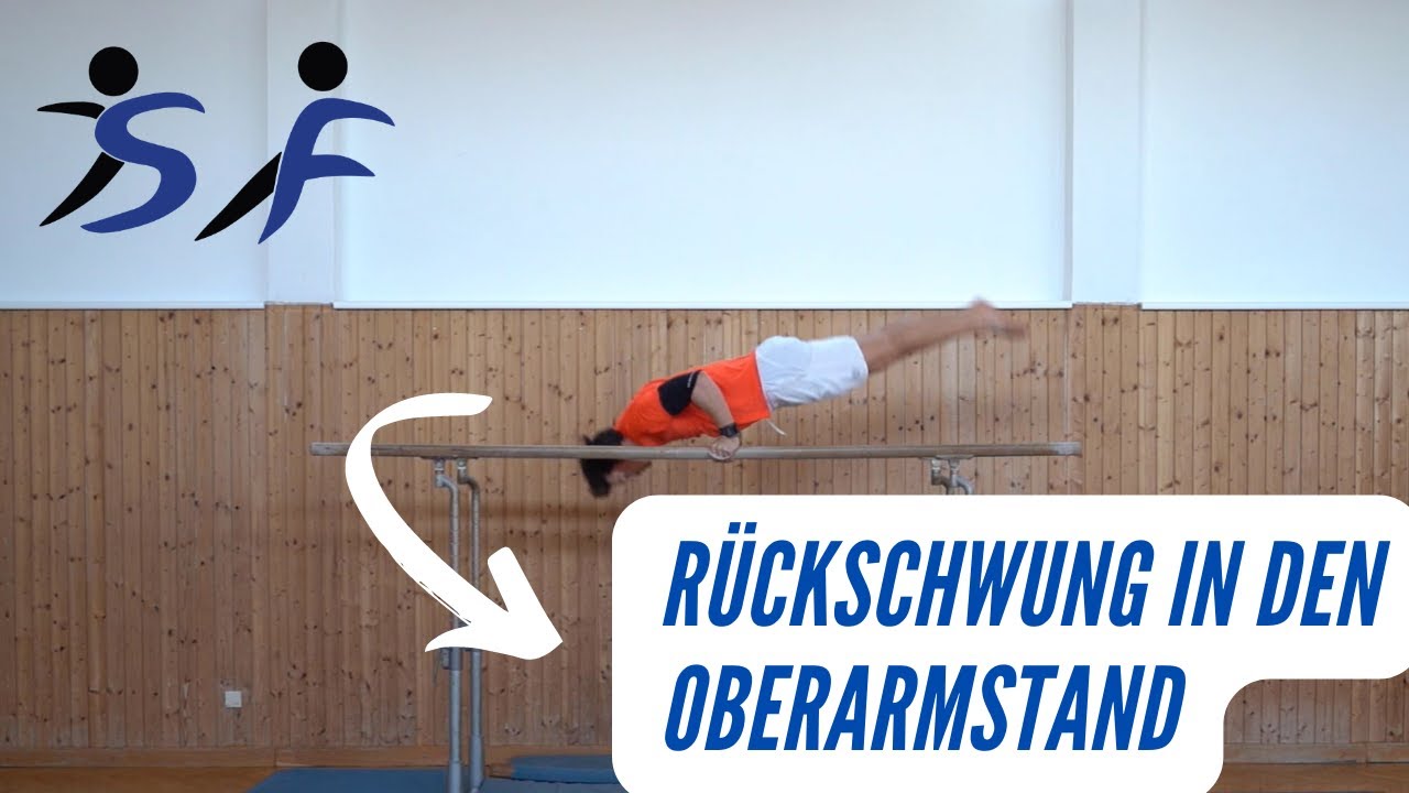 Rückschwung in den Oberarmstand - Barren