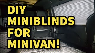 How I made mini blinds for my minivan by Vantastic Pacifica 9,352 views 4 years ago 10 minutes, 28 seconds