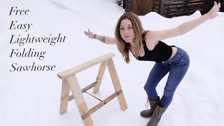 You wanted it, so you're gettin' it! Simple folding sawhorses to prevent my own death. 😂