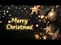 Black and Gold Christmas Background Loop , Merry Christmas with instrumentals. No Copyright