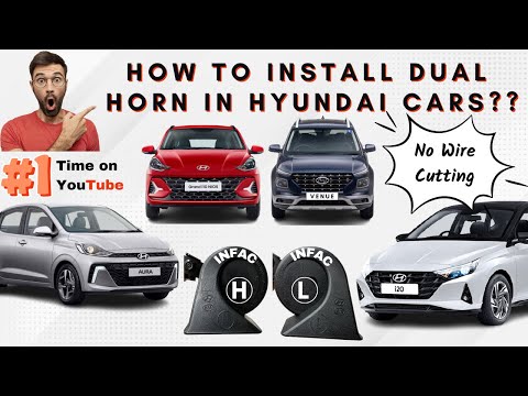 😎Exclusively For Hyundai Car Owners – How To Install Dual Tone Horn Hyundai Horn Connector Male Kit
