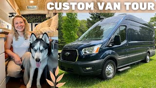 FULL TOUR of my NEW Ford Transit Camper Van!  Professional Van Conversion by Drifter Vans