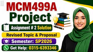 MCM499A Assignment 2 Solution 2026 || mcm499a mcm499a final year project #mcm499a #project