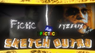 @fictic_editz Sketch Outro Tutorial in After Effects | Easy Tutorial + Pjf File 