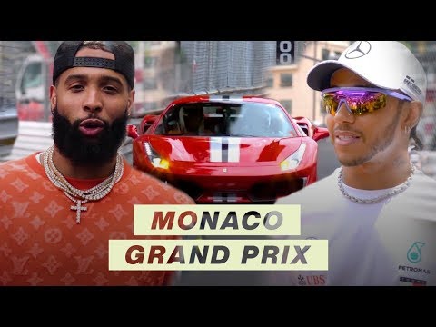 Odell Beckham Jr. Races with Lewis Hamilton at the Monaco Grand Prix | F1