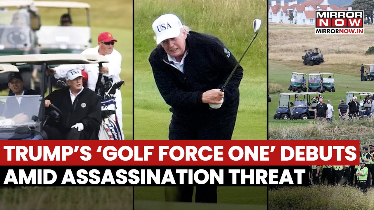 Trump's 'Golf Force One' Debuts Amid Assassination Threats| Inside US President's Armored Buggy