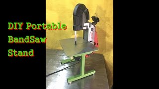 In this video I build a portable band saw stand. It is made to fit the Milwaukee 6232-21 Band saw. To fix the saw to the stand I used a 