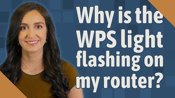 Why is the WPS light flashing on my router?