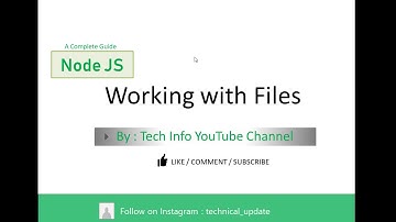 17 File System in Nodejs | complete file CRUD operation p1
