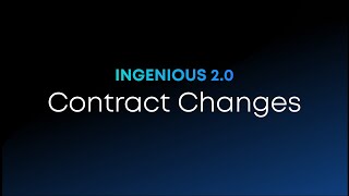 Contract Changes w/ INGENIOUS.BUILD | Construction Project Management Software