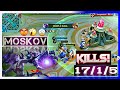 Unbeatable Moskov Gameplay🔥.Legend Rank♨ Build &amp; Emblem #2023 #new #mlbb #mm😈 @mobabusters