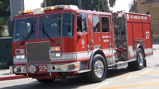 LAFD Engine 27 Responding