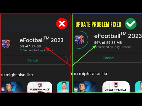 efootball Latest update issue in playstore solved | efootball 2023 mobile update problem