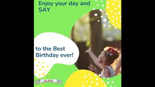 Happy Birthday Song Gif Dancing Catching Bubbles  Card