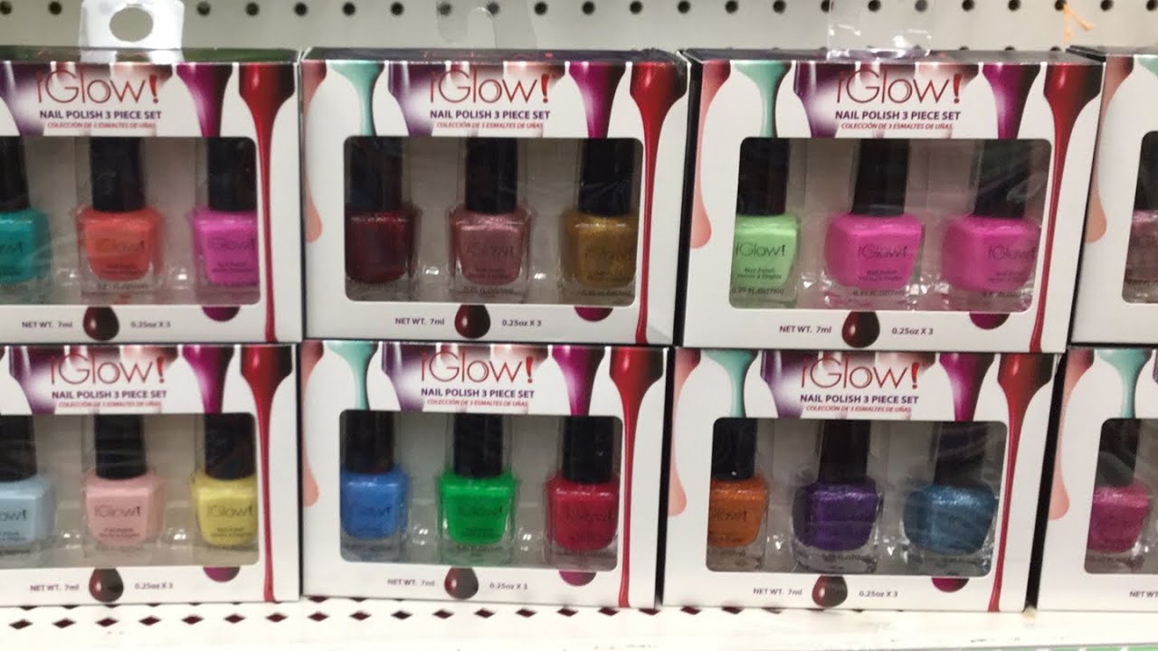 IGlow! Nail Polish 3 piece set at Dollar Tree & More YouTube