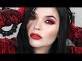RED Glam (one color tutorial)  ❤️😍