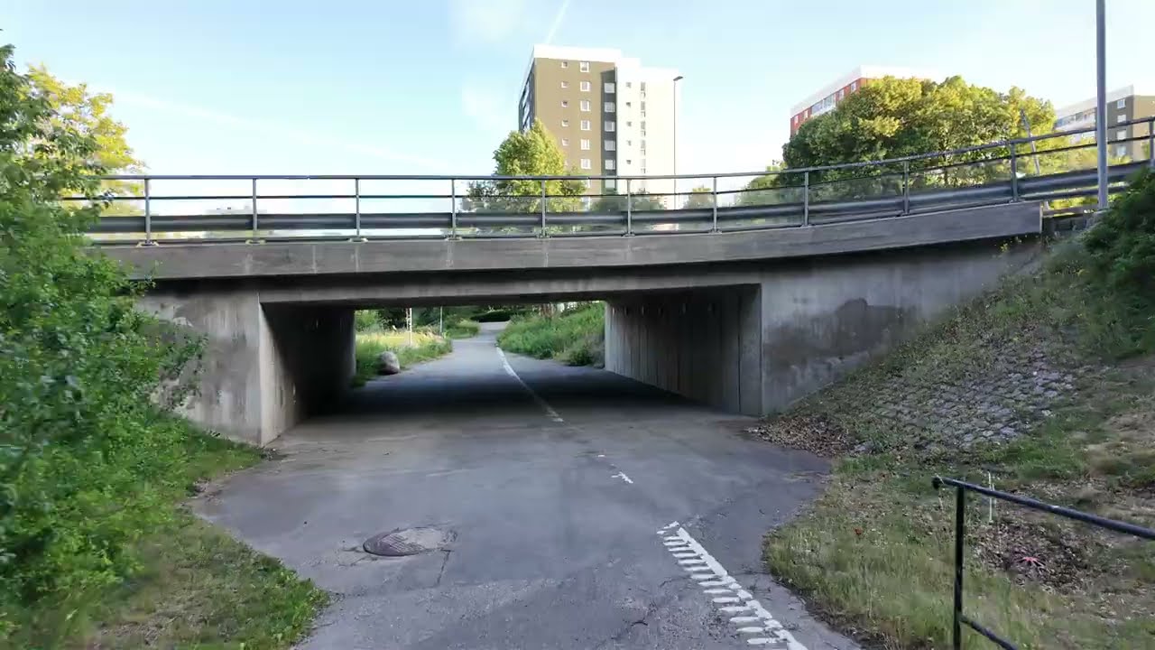 Sweden, Stockholm, Alby, biking around