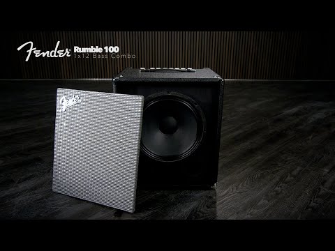 Fender Rumble 100 1x12 Bass Combo sound demo | Gear4music