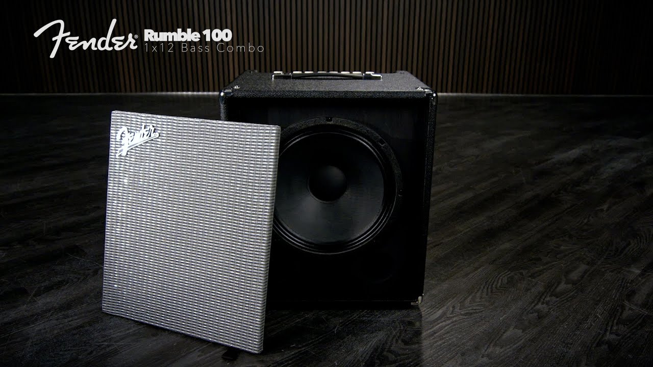 Fender Rumble 100 (V3) - Black/Silver Bass combo amp