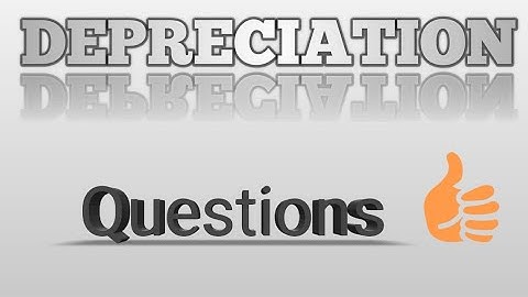 Depreciation Question no.19