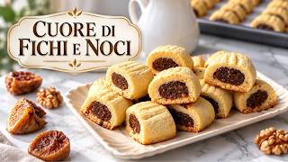 Biscotti rustici pronti in 15 minuti con un ripieno morbido e goloso